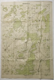 MEUSE-ARGONNE OFFENSIVE MAP OF LANDRES-ET-ST.-GEORGES, USED BY COL. WILLIAM J. DONOVAN