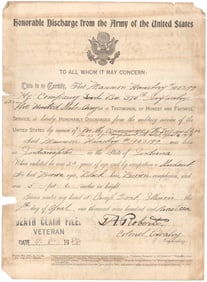 ‘BLACK DEVILS’ SERGEANT'S DISCHARGE