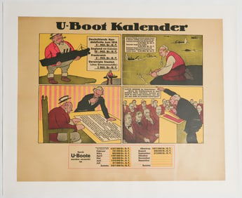 GERMAN PROPAGANDA POSTER: 'U-BOAT KALENDAR'