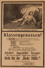 GERMAN 'RED AID' PROPAGANDA POSTER