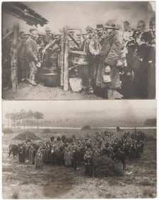 ENETENTE PRISONERS OF WAR REAL PHOTO POSTCARDS (4)