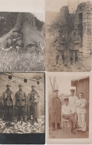 IMPERIAL GERMAN ARMY COMRADES REAL PHOTO POSTCARDS (24)