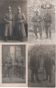 IMPERIAL GERMAN ARMY COMRADES REAL PHOTO POSTCARDS (25)