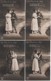 IMPERIAL GERMAN ARMY ROMANTIC POSTCARDS (35)