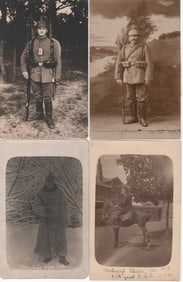 IMPERIAL GERMAN ARMY SOLDIERS REAL PHOTO POSTCARDS (24)