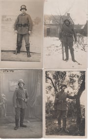 IMPERIAL GERMAN ARMY SOLDIERS REAL PHOTO POSTCARDS (24)