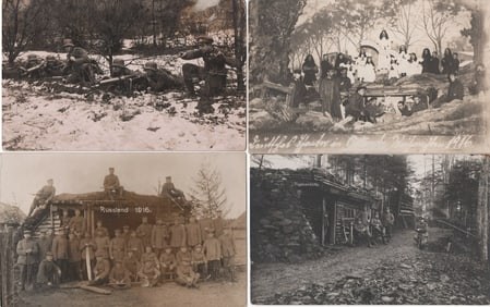 IMPERIAL GERMAN ARMY UNIT REAL PHOTO POSTCARDS (22)