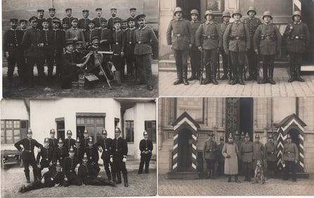 IMPERIAL GERMAN ARMY UNIT REAL PHOTO POSTCARDS (24)