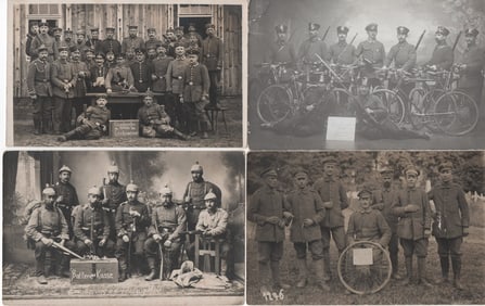 IMPERIAL GERMAN ARMY UNIT REAL PHOTO POSTCARDS (24)