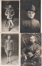 U.S. ARMY SOLDIERS REAL PHOTO POSTCARDS (40)