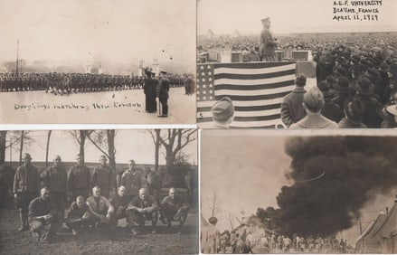 U.S. MILITARY UNIT REAL PHOTO POSTCARDS (50)