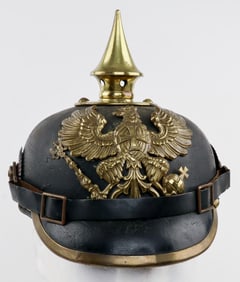 PRUSSIAN LEATHER N.C.O.'S PICKELHAUBE
