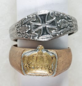 GERMAN SOLDIERS' RINGS (2)