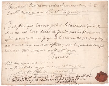 JEAN-BAPTISTE LOUIS ANDRAULT, MARQUIS DE MAULEVRIER