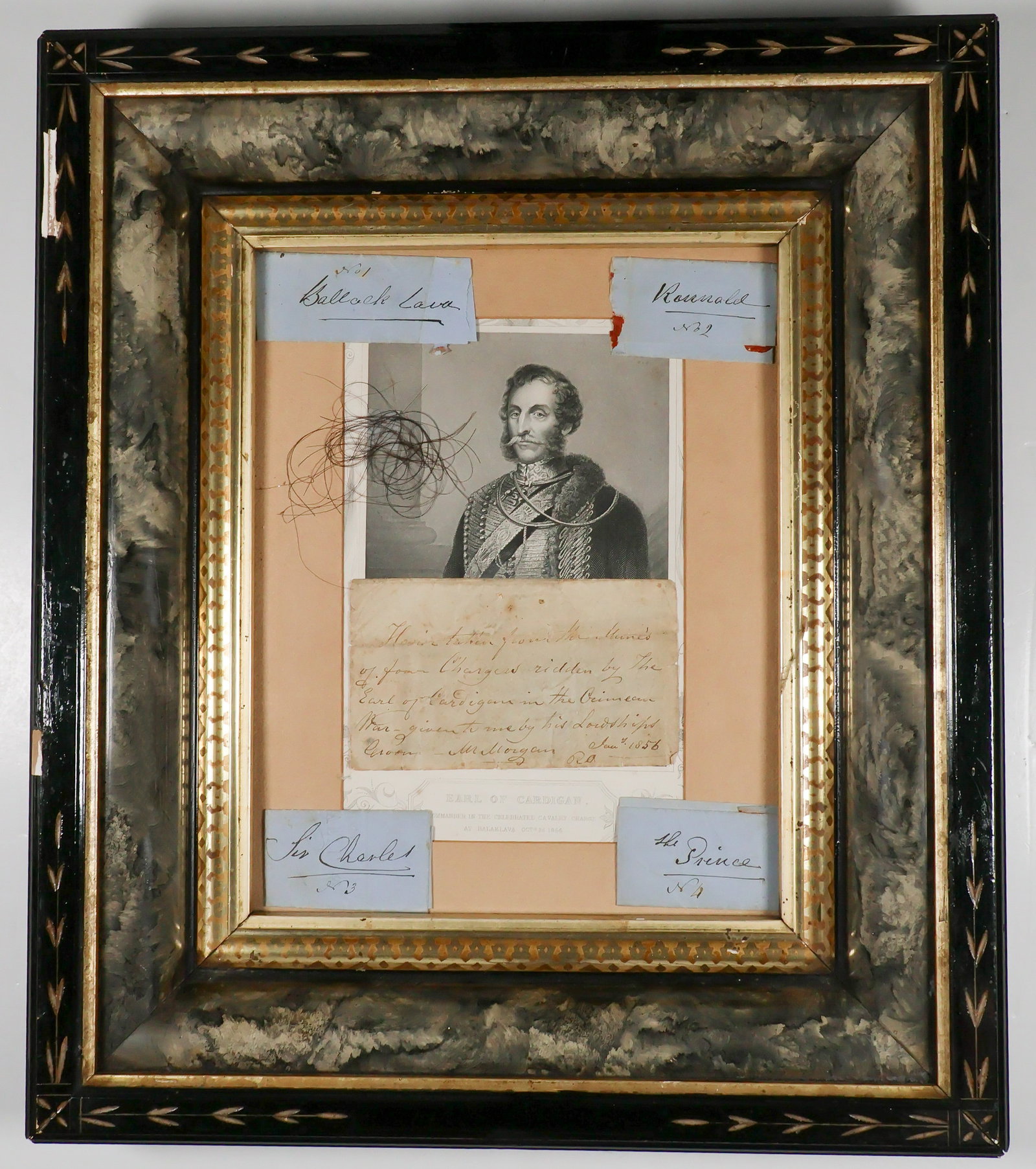 CHARGE OF THE LIGHT BRIGADE RELIC FROM CARDIGAN’S HORSE: JAMES THOMAS BRUDENELL, 7TH EARL OF CARDIGAN (1797-1868) British general who led the ‘Six Hundred’ in the disastrous Charge of the Light Brigade during the Battle of Balaclava. An interest