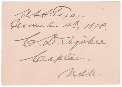 (USS MAINE) CHARLES D. SIGSBEE