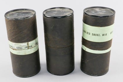 GROUP OF M18 SMOKE GRENADES (3)