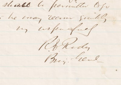 CONFEDERATE GENERALS ROBERT E. RODES, EARL VAN DORN AND THOMAS JORDON