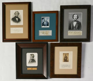 CIVIL WAR AUTOGRAPHS (5)