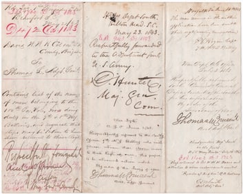 UNION GENERALS DAVID HUNTER AND RUFUS SAXTON