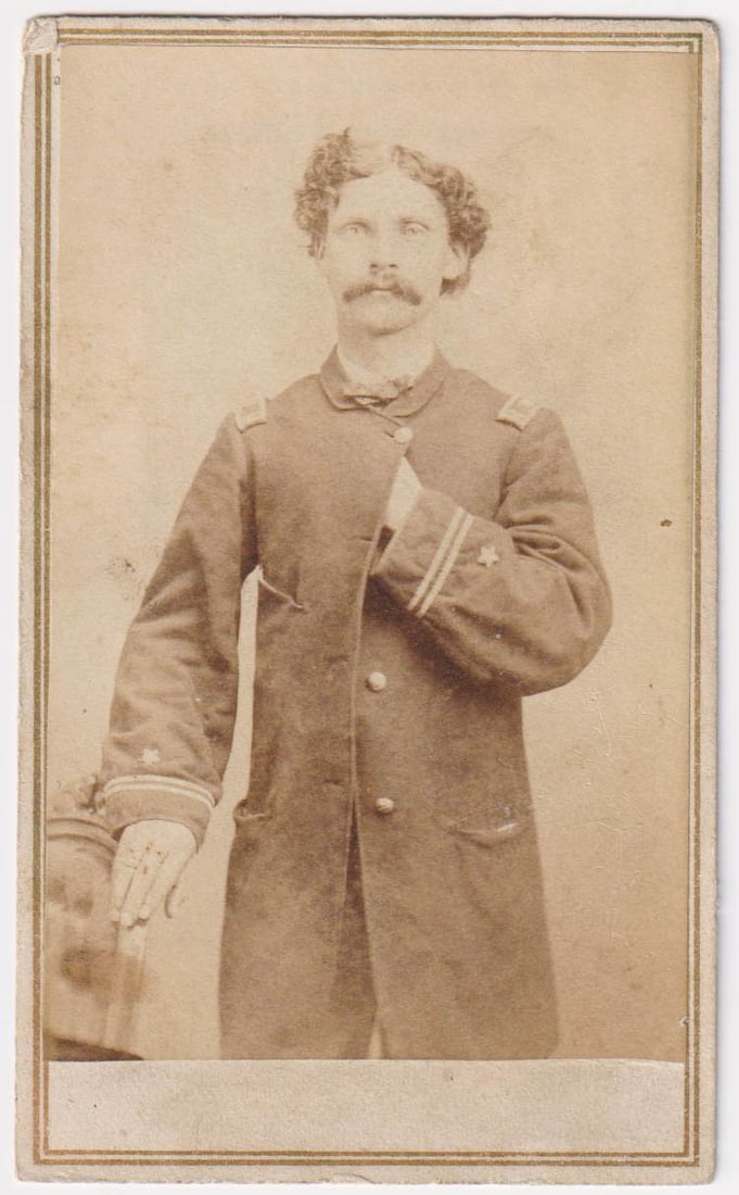 (UNION NAVY) MASTER OF THE RAM USS VINDICATOR CARTE DE VISITE (1 of 2)