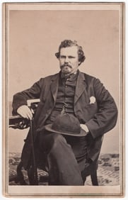 (UNION NAVY) PAYMASTER CASPAR SCHENCK SIGNED CARTE DE VISITE