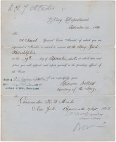 (UNION NAVY) GIDEON WELLES AND CHARLES S. MCCAULEY