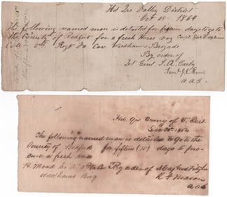 2ND VIRGINIA CAVALRY OFFICERS (2)