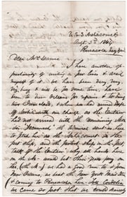 (UNION NAVY) USS METACOMET ENGINEER PREPARES FOR THE BATTLE OF MOBILE BAY