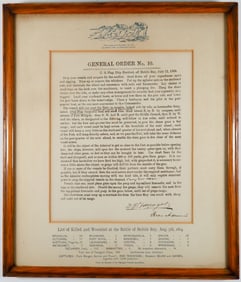 DAVID G. FARRAGUT GENERAL ORDER NO. 10 PRINTING