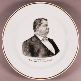 WINFIELD SCOTT HANCOCK PRESIDENTIAL CAMPAIGN PLATE