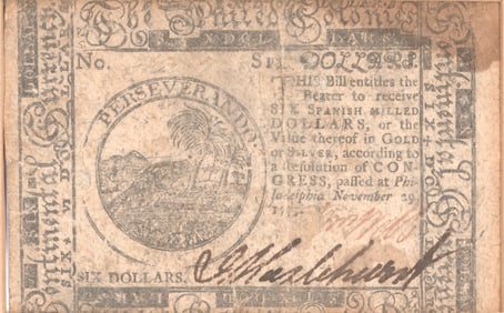 COLONIAL CURRENCY AND DOCUMENTS (3)