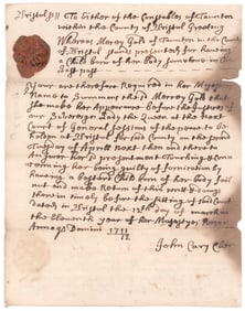 WOMAN ARRESTED FOR BEARING A BASTARD IN 1711