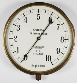 R.M.S. TITANIC BOURDON PRESSURE GAUGE