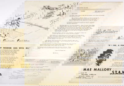 CIVIL RIGHTS ACTIVIST MAE MALLORY EPHEMERA (5)