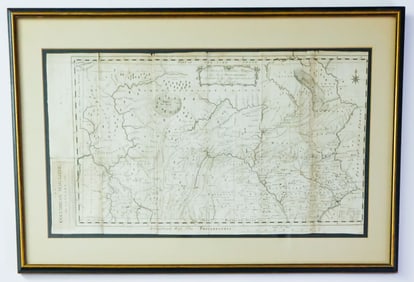 EARLY AMERICAN MAP OF PENNSYLVANIA