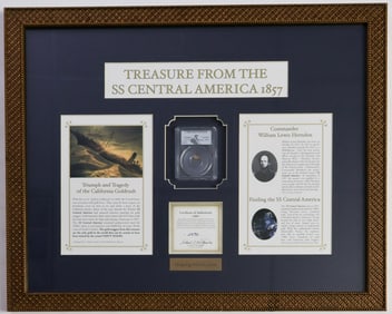 GOLD NUGGET RECOVERED FROM THE S.S. CENTRAL AMERICA