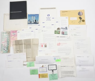 ARCHIVE OF ITEMS RELATING TO THE 9/11 WORLD TRADE CENTER BOMBING (30+)