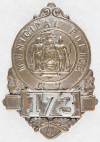 NEW YORK MUNICIPAL POLICE BADGE