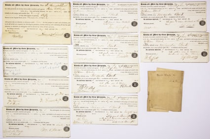 TOWANDA BANK, PENNSYLVANIA STOCK CERTIFICATES (10)