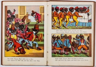 RACIST CHILDREN’S BOOK WITH ‘THE TEN LITTLE NIGGERS’