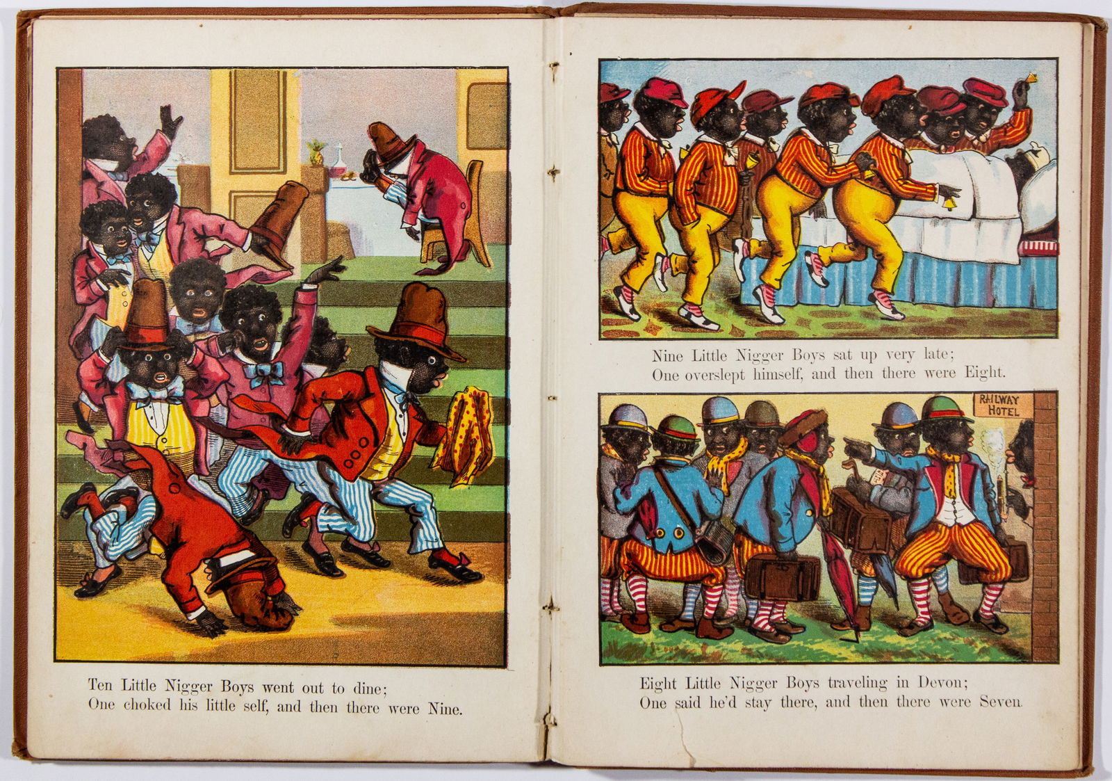 RACIST CHILDREN’S BOOK WITH ‘THE TEN LITTLE NIGGERS’ (1 of 6)