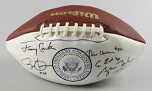 SIX PRESIDENTS SIGNED WILSON 'PRESIDENTIAL' FOOTBALL