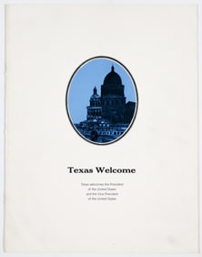 NOVEMBER 22, 1963 'TEXAS WELCOME' PROGRAM FOR JOHN F. KENNEDY