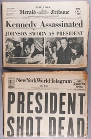 KENNEDY ASSASSINATION NEWSPAPERS (2)