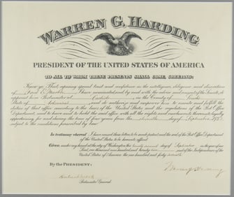 WARREN G. HARDING