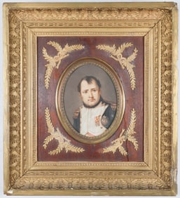 NAPOLEON BONAPARTE MINIATURE PAINTING BY ISABEY