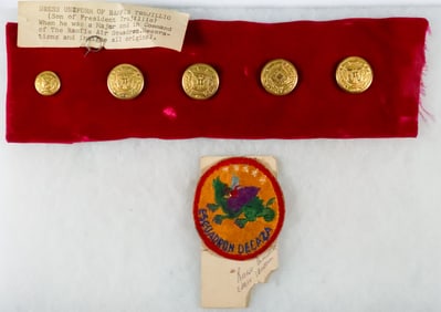 (RAFAEL TRUJILLO) DRESS UNIFORM BUTTONS OF RAMFIS TRUJILLO