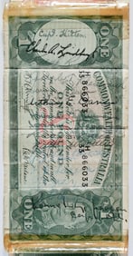 CHARLES A. LINDBERGH WORLD WAR II SIGNED 'SHORT SNORTER'