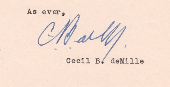 CECIL B. DEMILLE